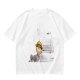 Olive Green T-Shirt with Smiling Boy in Yellow Hat Graphic