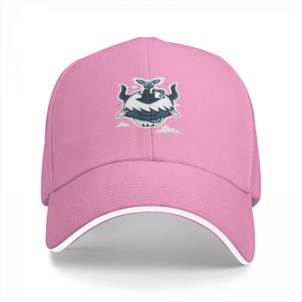 Black Baseball Cap with Appa and Momo Avatar Themed Print