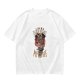 Olive graphic t-shirt with 'I can be a real devil before my coffee' print