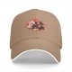 Black baseball cap with cute fantasy creature graphic print