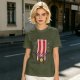 Olive T-Shirt With Cartoon Bacon Champion Medal Print