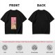Olive T-Shirt With Ramen Tarot Card Style Graphic Print