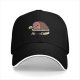 Black Baseball Cap With Hamlet Ham And Skull Graphic Print