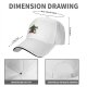 Black baseball cap with Christmas cactus and moogle festive print