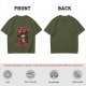 Olive T-Shirt with Cat Darth Vader 'I Like My Coffee On The Dark Side' Print