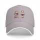 Black Baseball Cap With Cute Sloth Yoga Poses Graphic