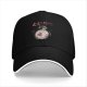 Black baseball cap with stylized Totoro graphic and Japanese text