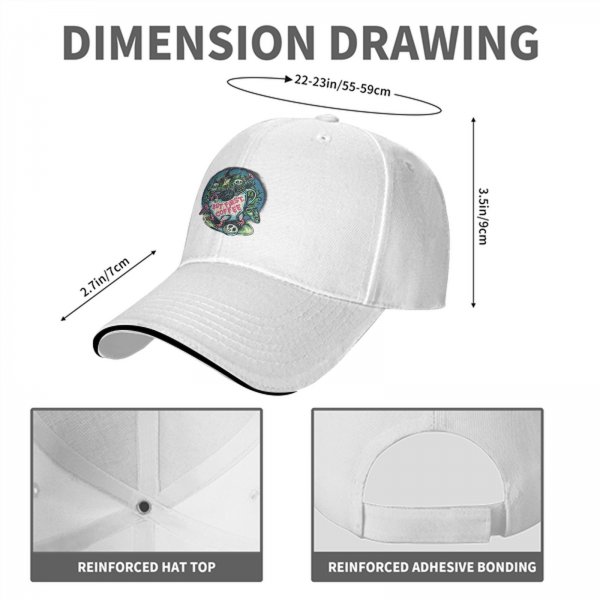 Black Baseball Cap With 'But First Coffee' Halloween Themed Print