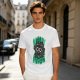 Oversized Olive T-Shirt With 'On My Way To Overreact' Cat Graphic