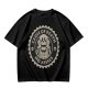 Olive T-shirt with 'Cause of Death No Kisses' Skeleton Graphic
