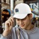 Black Baseball Cap With Skeletor Graphic Print For Fans