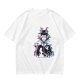 Olive T-shirt with Maleficent Glitch Art Print
