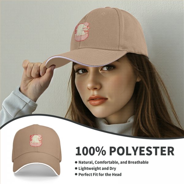 Black Baseball Cap With Cute Dinosaur In Ramen Bowl Graphic