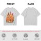 Sleeping Dinosaur Surrounded by Food Slices Graphic T-Shirt
