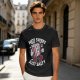 Olive T-Shirt with 'Not Sweet Just Salty' Cartoon Popcorn Print