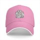 Black Baseball Cap With Raccoon Eating Graphic Print