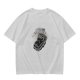 Oversized Olive T-Shirt With 'Call Me Antisocial' Bear Graphic