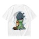 Olive T-Shirt Featuring Hiccup and Toothless from How to Train Your Dragon