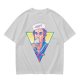 Olive T-Shirt with Steve Harrington Scoops Ahoy Ice Cream Graphic