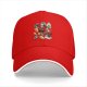 Black Baseball Cap With Cute Cat Food Themed Graphic