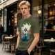 Hunter x Hunter Anime Graphic Tee with Sunset Landscape Art