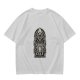 Olive Graphic T-Shirt With Cult Occult Art Print