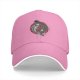 Black Baseball Cap With Yin Yang Koi Fish Red Circle Artwork