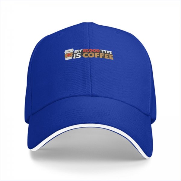 My Blood Type Is Coffee Black Baseball Cap
