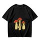 Olive T-Shirt with Singing Mushroom Band Graphic