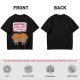 Olive t-shirt with cute muffin graphic and playful text design