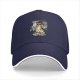 Black baseball cap with beagle dog coffee pun graphic