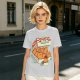 Olive T-Shirt With Kitten Nuggets Fried Chicken Box Graphic