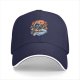 Black Baseball Cap With Skull Musician And Wave Graphic