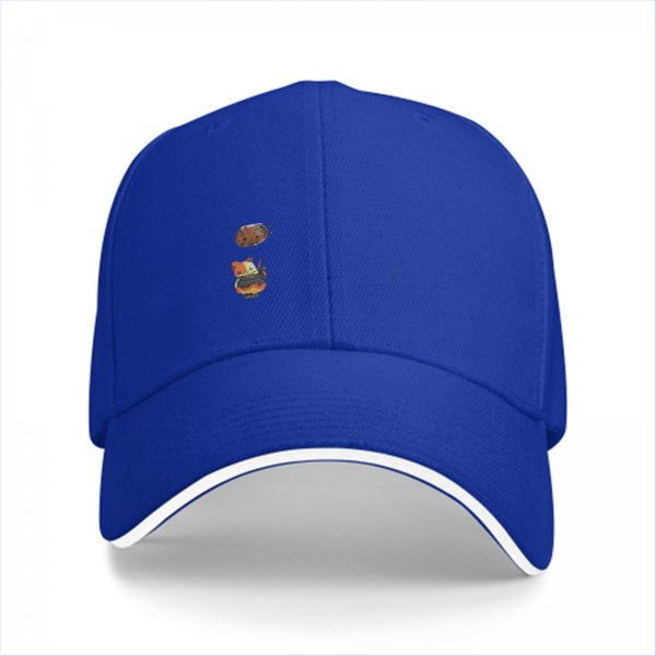 Black baseball cap with cute small animal graphic