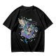 Olive t-shirt with whimsical bento box animal graphic print