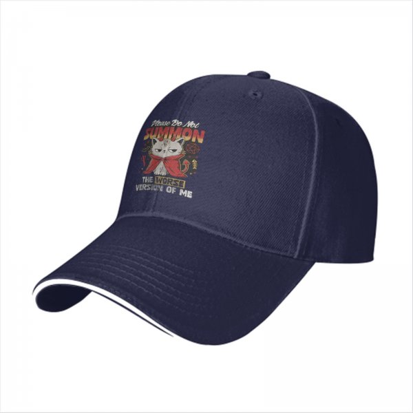 Please Do Not Summon The Worse Version Of Me Devil Cat Baseball Cap