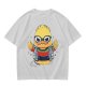 Olive T-shirt with Cool Stylized Duck Graphic Print
