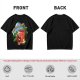 Olive green graphic t-shirt with caffeine team coffee cup and bean illustration
