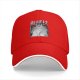 Black baseball cap with Totoro forest spirit graphic and Japanese text