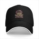 Black baseball cap with 'Too Murdery Without Coffee' crow graphic