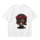 Olive t-shirt with cat graphic and 'You Found The Remote' movie text
