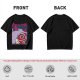 Olive T-shirt with Princess Mononoke Mask Graphic Print