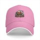 Black baseball cap with Halloween pumpkin skeleton graveyard graphic