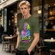 Olive Graphic T-Shirt With ElisaSue Artwork And Slogan