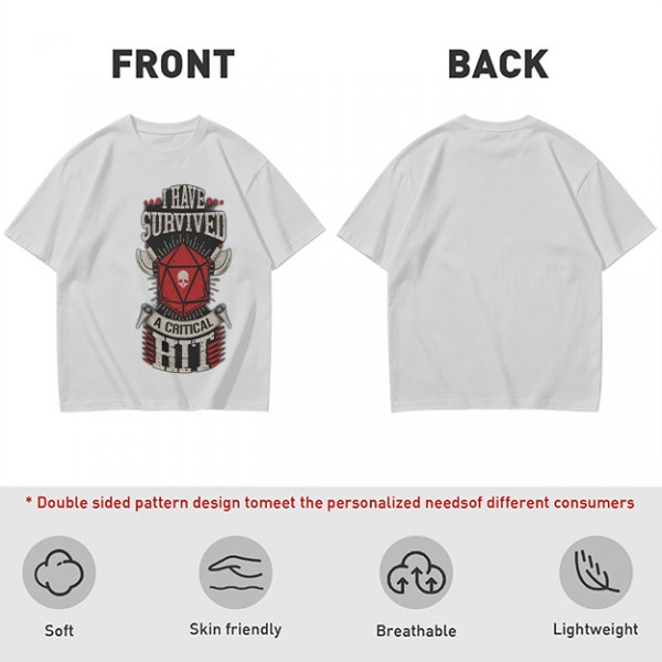 I Have Survived A Critical Hit D20 T-Shirt