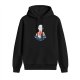 Black hoodie with Avatar Aang meditative silhouette graphic