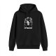 Black hoodie with 'Allied With My Demons' Wednesday Addams graphic