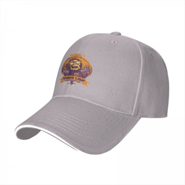 Skeletor's Summer Camp Graphic Black Baseball Cap