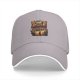 Black baseball cap with Cat on Titan themed graphic print