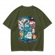 Olive T-Shirt Featuring Cute Studio Ghibli Character Mashup Art